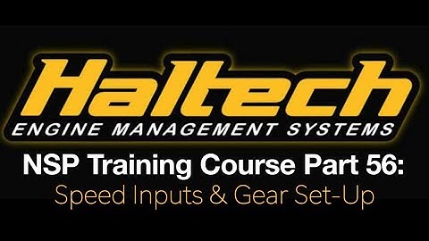 Haltech Elite NSP Training Course Part 56: Speed Inputs & Gear Set-Up | Evans Performance Academy