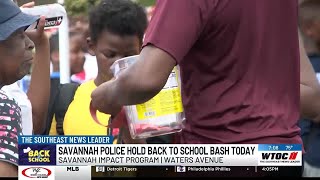 Full Savannah Police Department holds back-to-school bash Update