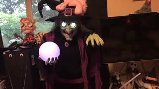 Life-size animated witch