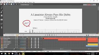 how to play -a lannister always pays his debts- (guitar pro tab tutorial)
