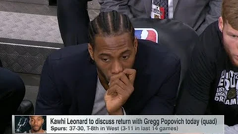 Kawhi Leonard to Discuss Return With Gregg Popovich | Mar 13, 2018