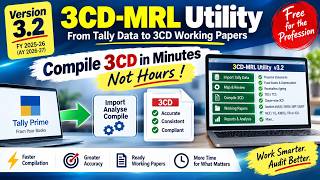 Episode 2 : Version 3.2 AY 2026-27 ~ Compile Form 3CD data in Minutes...Not Hours