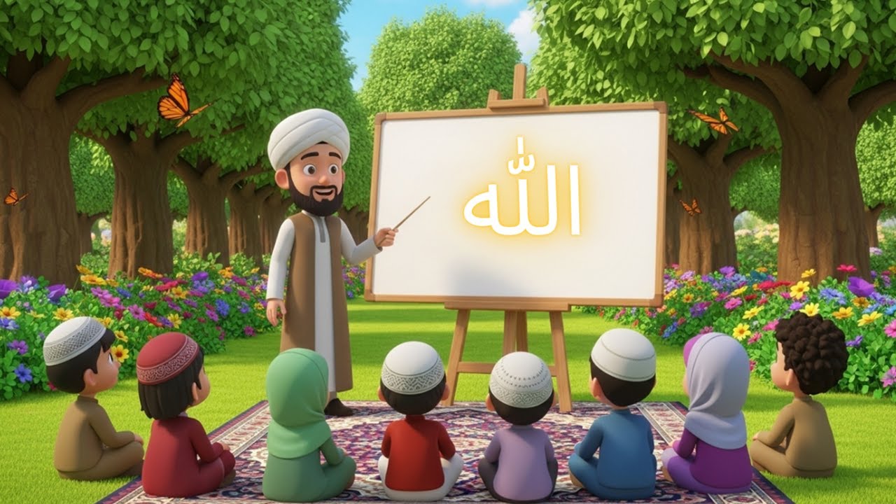 Ali Fun Alifun Alloh Baa Baytulloh 🕋 | 3D Cartoon Song | ألف با | Arabic 29 ...