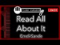 Read All About It Part Lll LOWER 3 Emeli Sande Piano Karaoke Instrumental