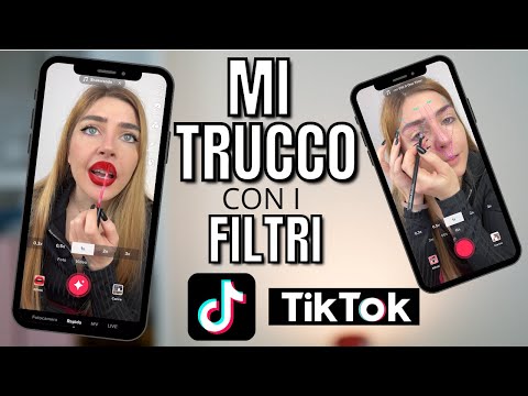 ⚠️*TRAGICA CHALLENGE* MI TRUCCO CON I FILTRI di TIKTOK #challenge #