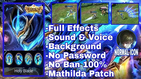 Gusion Cosmic Gleam + Full Effect + Background + Backup File Mathilda Patch 2020