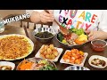 요리 먹방 :) 야채 참치 비빔밥, 보리새우듬뿍 호박전, 참외깍두기, 잡채어묵볶음.