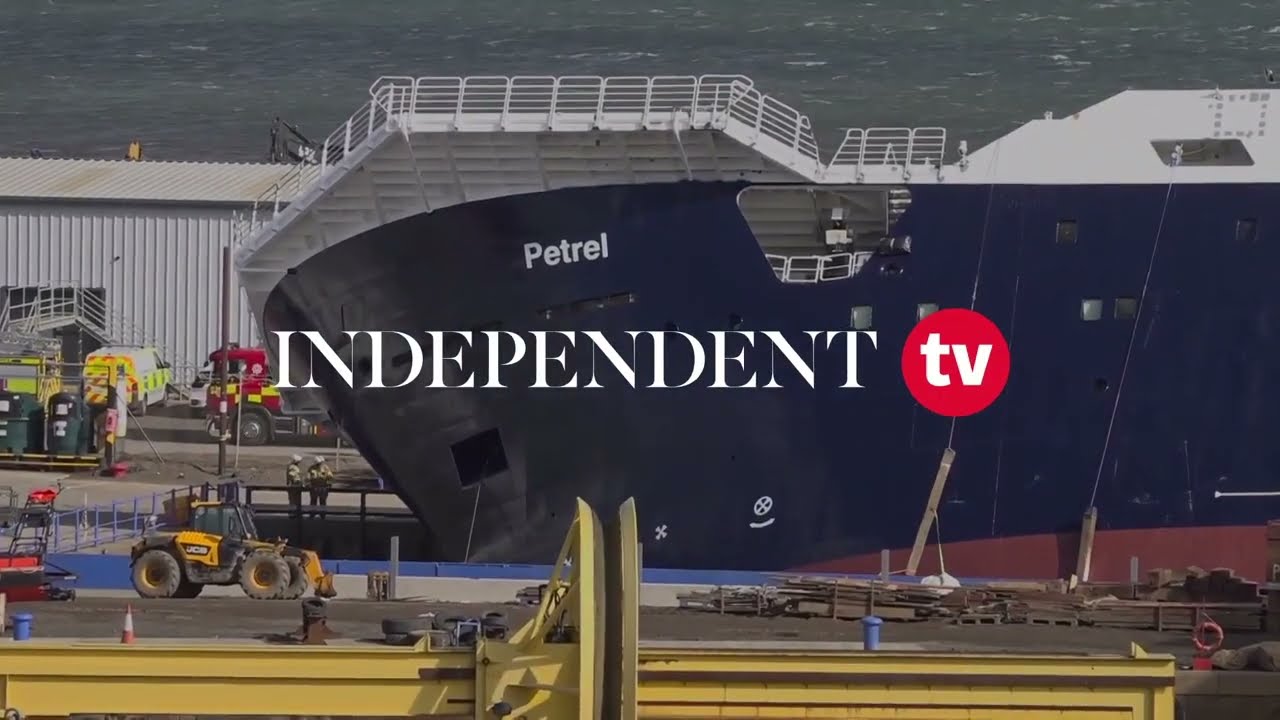 Ship Tipped Over At Leith In A Dry Dock injuring 30+ And 14 In Hspital