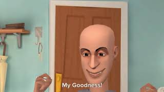 Clic Caillou Orders A Lots Of Fried Chickengrounded