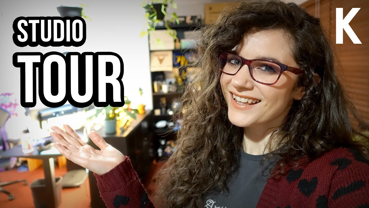 Studio & living room tour! - YouTube