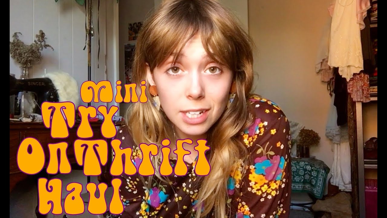 Lil Mini Try On Thrift Haul | 60s & 70s Fashion