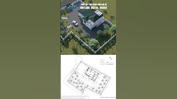 Nhà vườn ngói xanh lục độc lạ