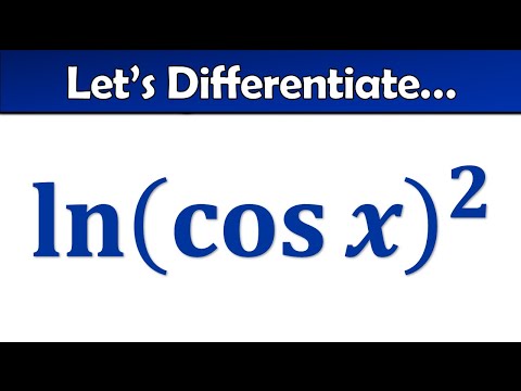 Differential of ln(cos(x))^2