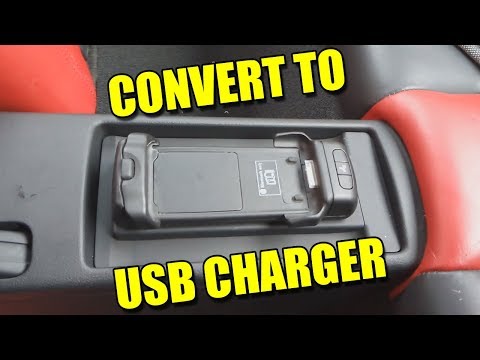 Modify Iphone Craddle Into Storage Box with USB Charger Audi TT Mk2