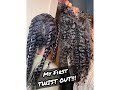 TWIST OUT on Natural Hair (great for transitioning/ damaged hair!) FT. Blend Naturelle!