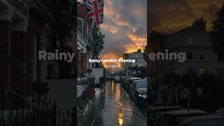 Rainy London Evening  #cozyambience #travel #cozynights #rain #rainoundforsleep #shortvideo