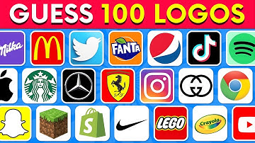 Guess the Logo in 3 Seconds | 100 Famous Logos | Logo Quiz 2025