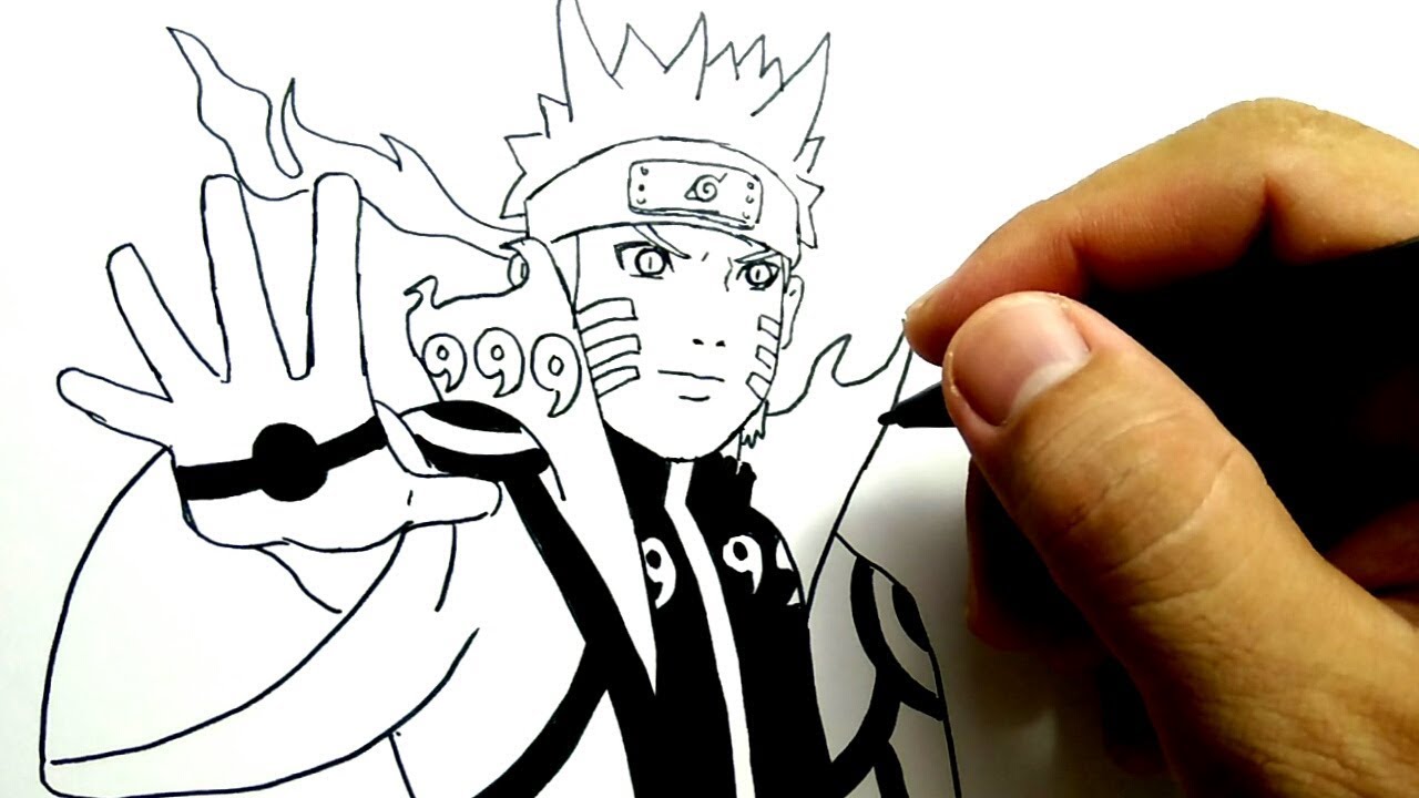 Cara Menggambar Naruto Kyubi Gampang Bangettt How To Draw Naruto