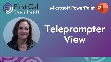 Microsoft PowerPoint - Teleprompter View
