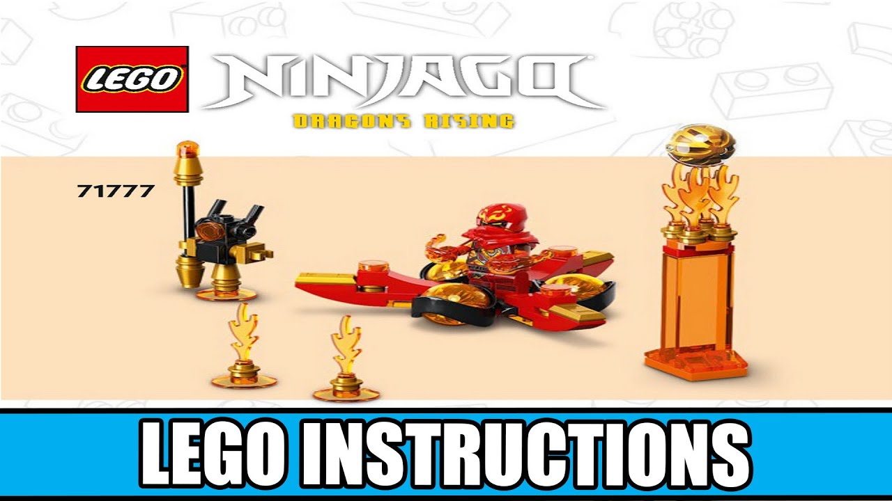 Ninjago | Kai's Dragon Power Spinjitzu Flip LEGO instructions
