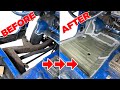 How to repairreplace rusty floor in vehicle  complete guide start to finish