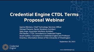 Details CTDL Terms Proposal Webinar News