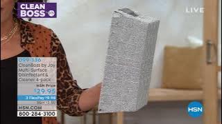 CleanBoss by Joy MultiSurface Disinfectant   Cleaner 4pa...