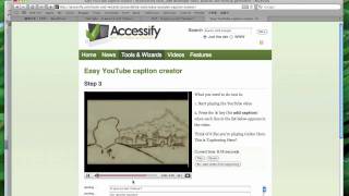 YouTube字幕教學：Accessify的線上字幕機