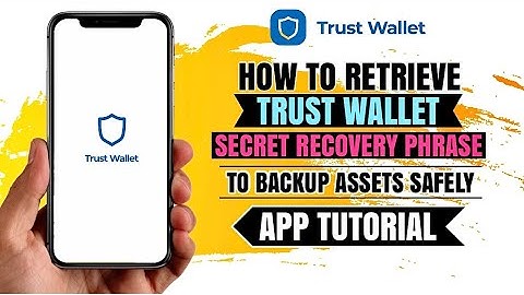 How to RETRIEVE your “Secret Recovery Phrase” on Trust Wallet | Crypto App Tutorial