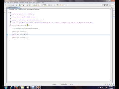Interview Can an Interface have private method in Java
