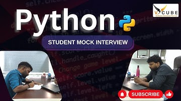 Python mock interview 2024 |  student mock inter view | PYTHON Interview for Fresher |  V cube