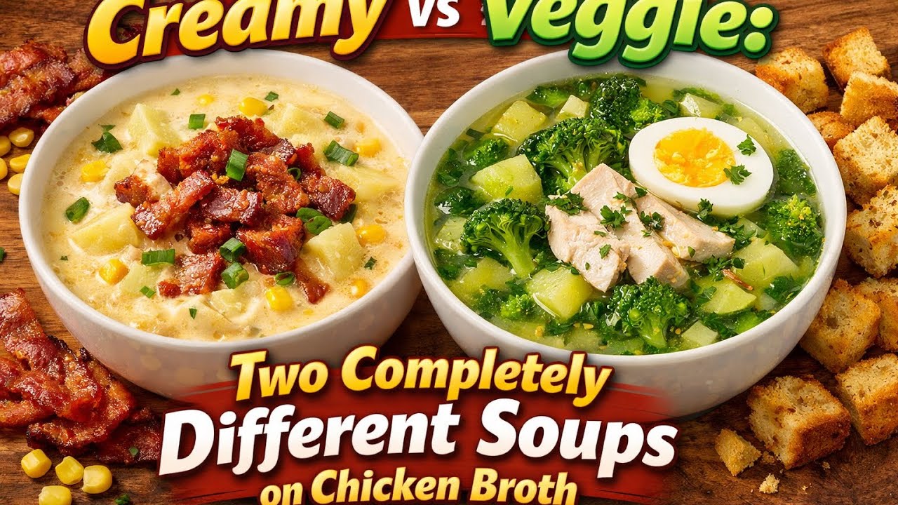 Бекон и кукуруза vs овощной суп с брокколи | Один куриный бульон ⭐