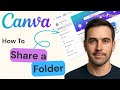 How to Share a Folder in Canva | Canva 2025