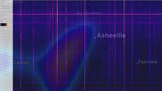 Tracking a Thunderstorm via VLF Radio | 11-Min Spectrogram Natural Radio #earthradio 