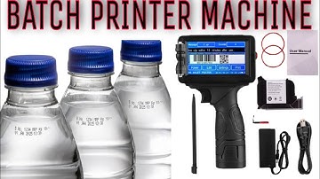 Inkjet MRP DATE printing on pet Bottles | INKJET PRINTER