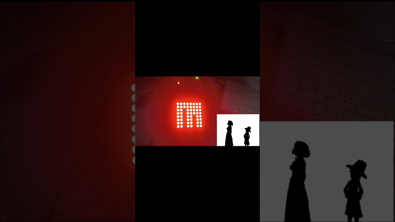 Bad Apple with Arduino on 8x8 matrix module