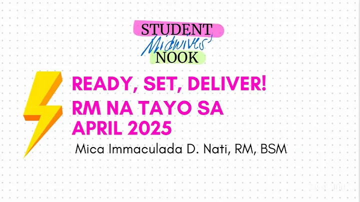 Recap for the Midwifery Licensure Exam - APRIL 2025