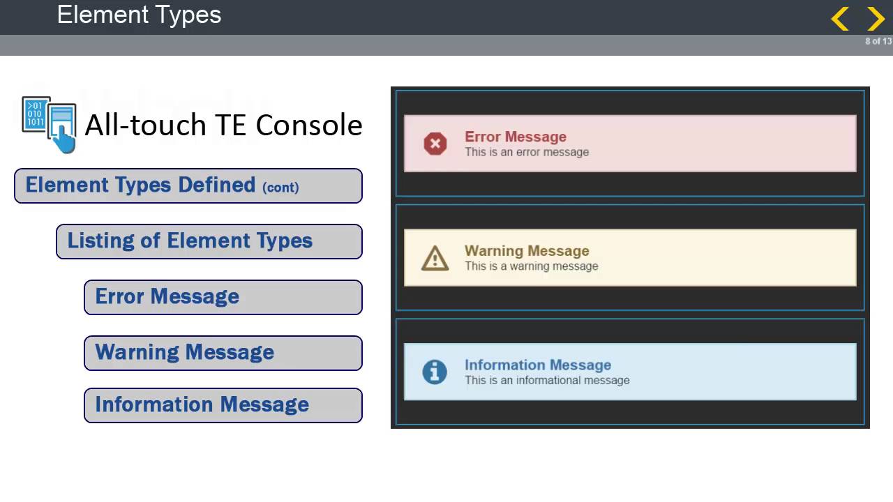 MBS1022 - All-touch TE Console Technical Enablement, Part 1 - Module 3: Formatting Rules
