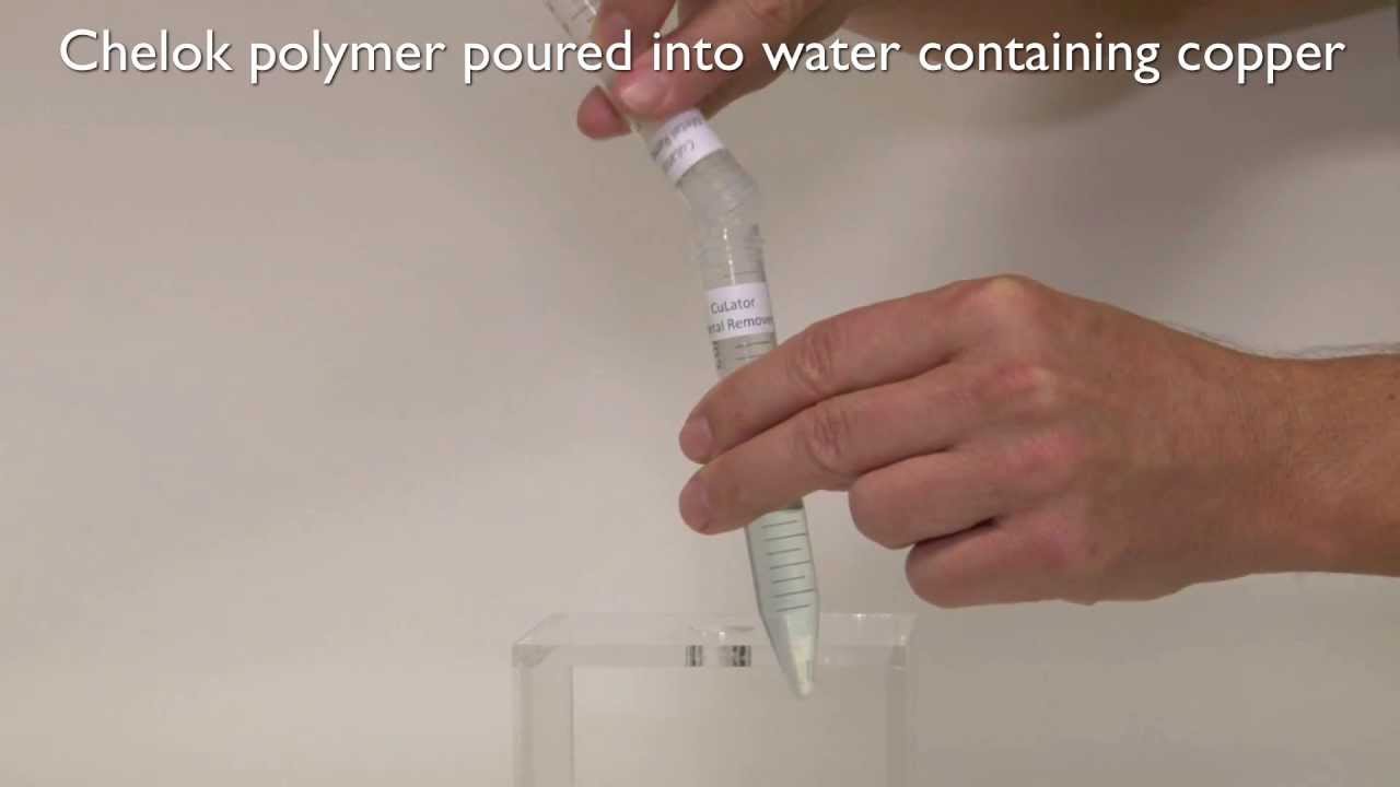 Chelok Polymer Binds Metals From Water--Periodic Products - YouTube