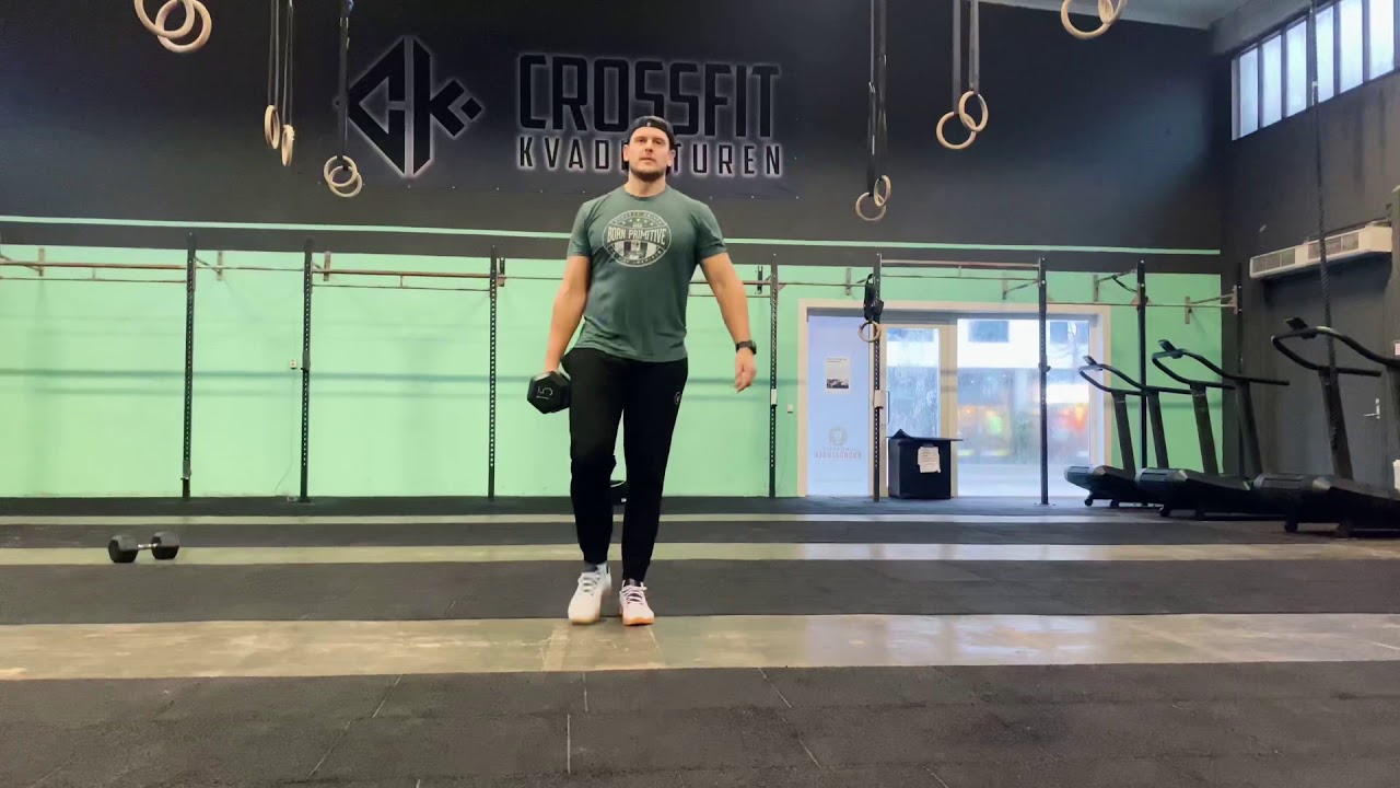Single arm dumbbell farmers carry - YouTube