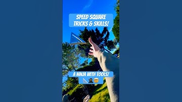 Speed Square Skills 📐 #shorts #skills #fyp #tricks #tools #ninja #fun