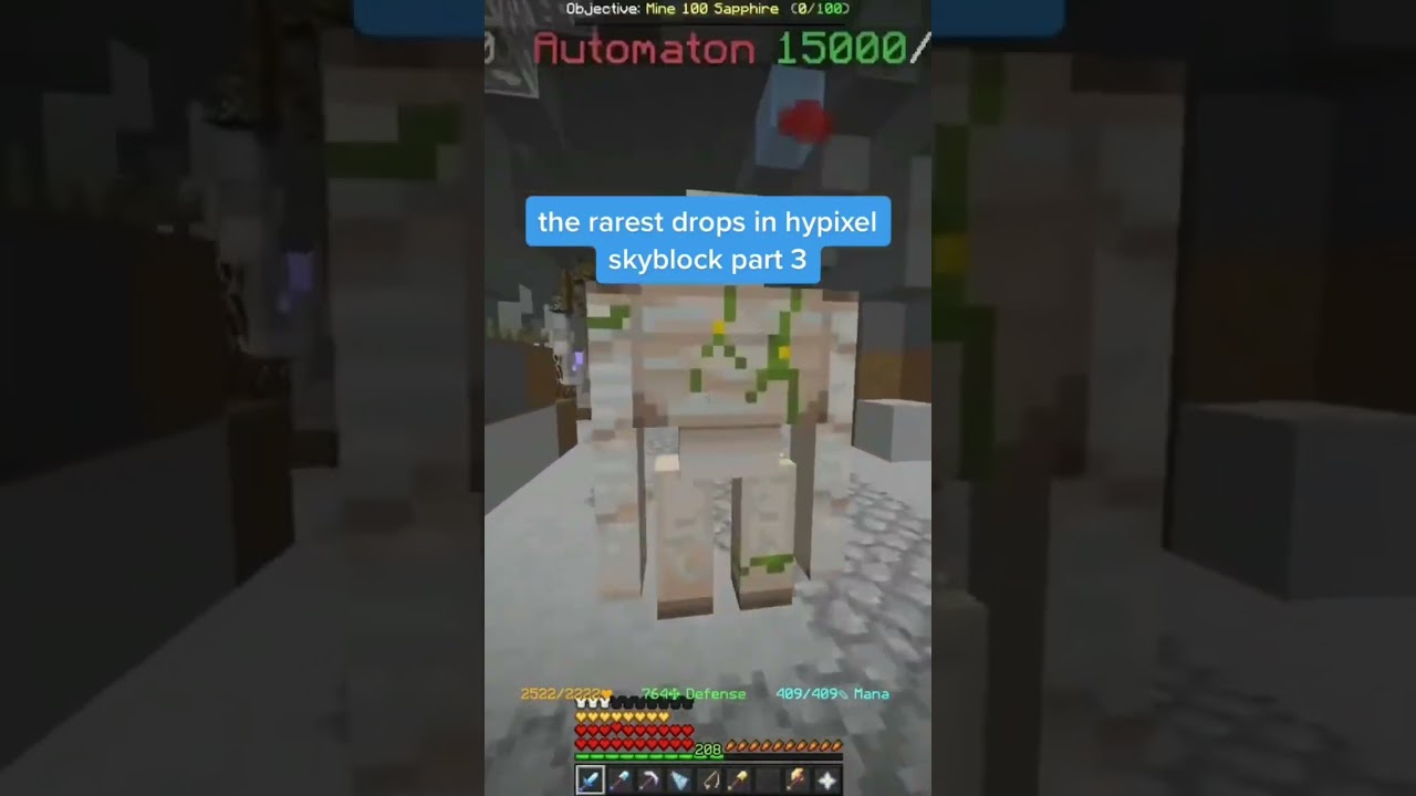 The rarest drop in hypixel skyblock?? (real) 