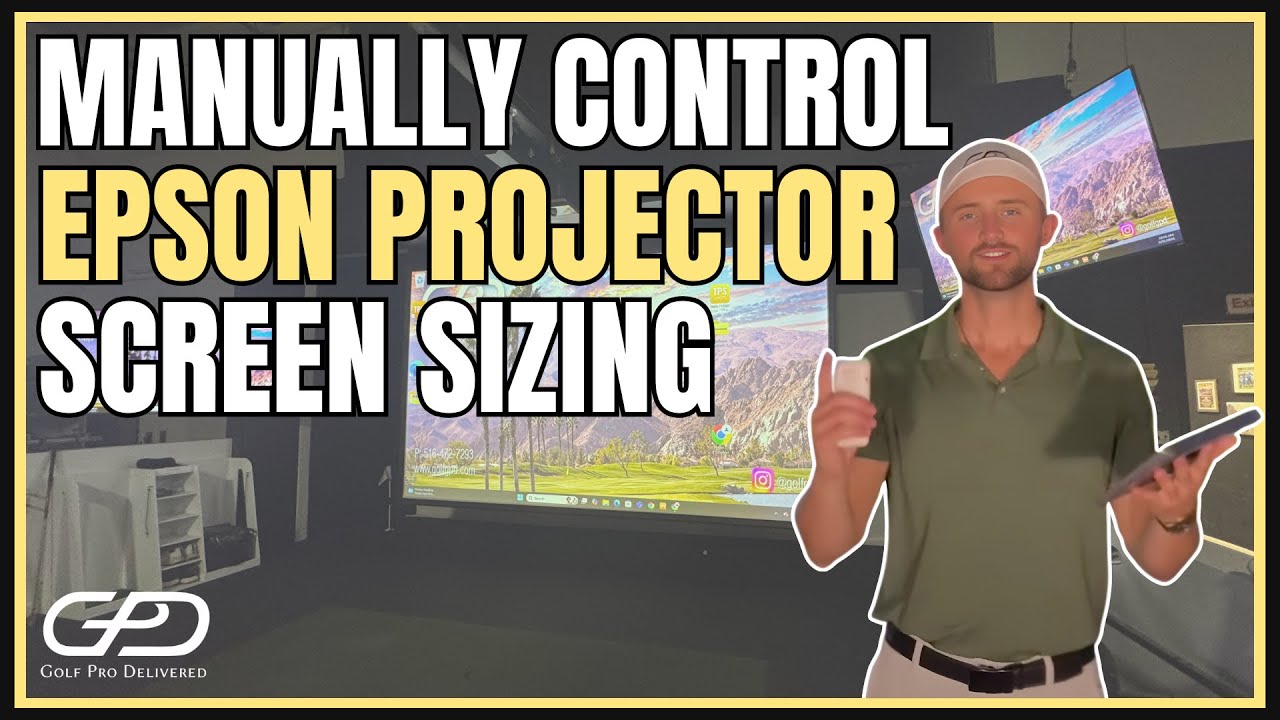 How to manually switch image sizing with Epson Projectors