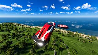 😱 Can This Car Land on the GIANT Target?! 💥🚗 | BeamNG.drive