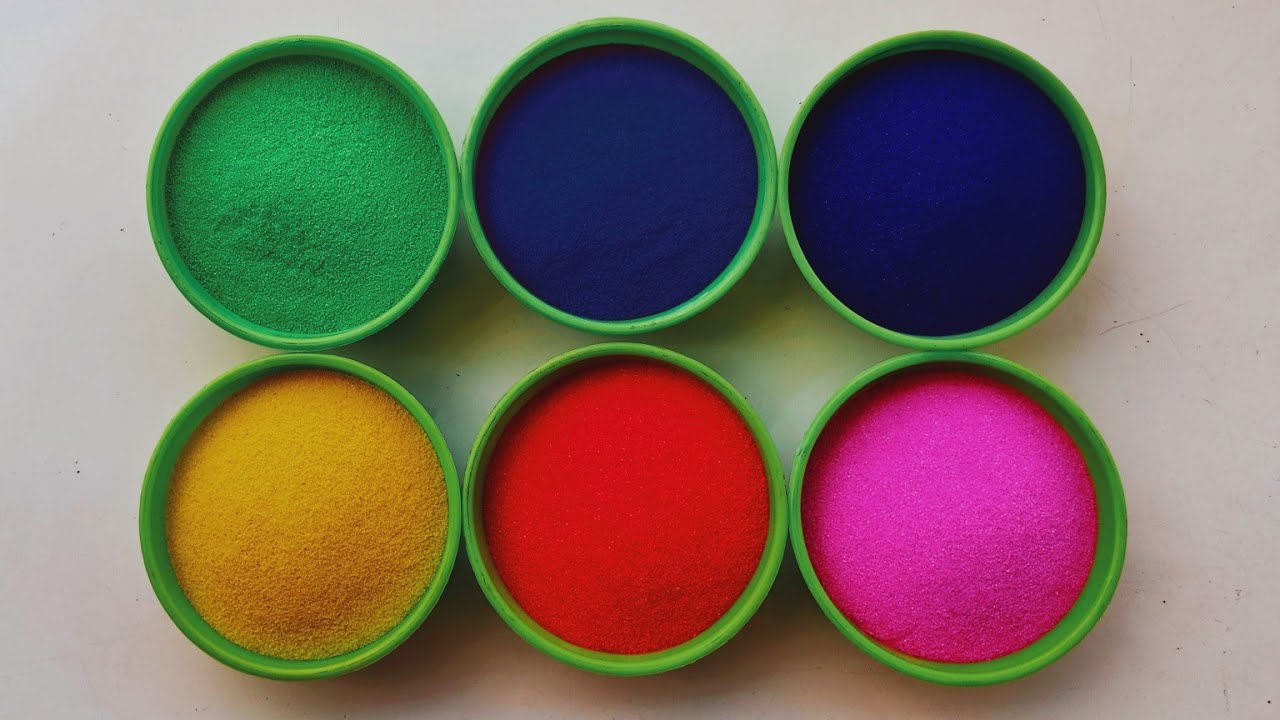 RELAXING WITH RAINBOW SAND COLOURS & BUDS| Making Satisfying Sand Art Kolam From Multi-Colored SAND