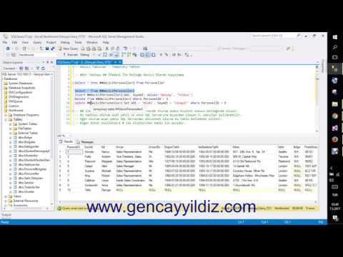 Video: SQL'de nasıl genel bir geçici tablo oluşturabilirim?