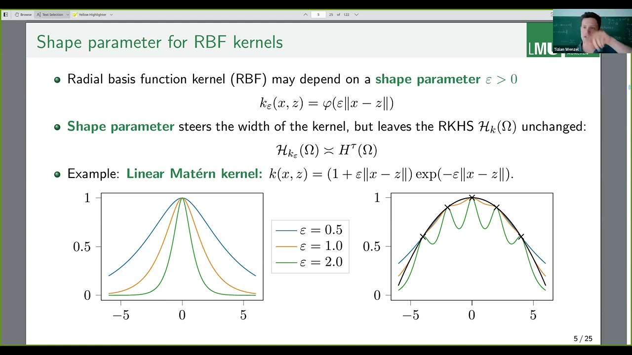 Tizian Wenzel: On the optimal shape parameter for kernel methods and beyond