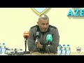 Baş məşqçimiz Qurban Qurbanovun "Zirə" ilə oyundan sonra fikirləri