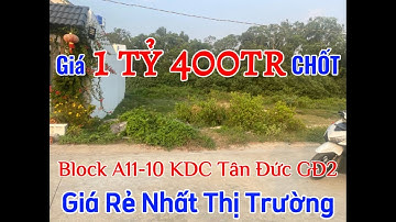 Bán Đất Nền KDC Tân Đức GĐ2| A10-11| giá rẻ nhất thị trường | BĐS Đức Hòa - Ngô Phụng Land