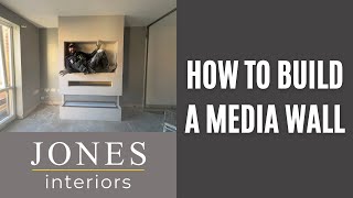 How to build a media wall - a step by step guide to building a media wall with three sided fire